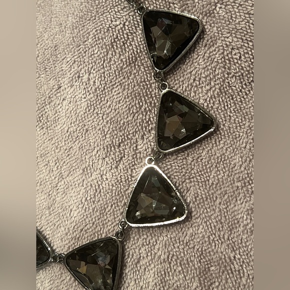 Geometric Black Metal Necklace * Free Shipping* - Picture 3 of 6